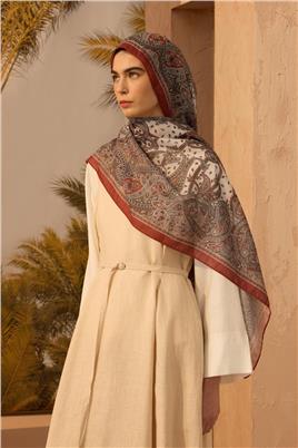 %100 Keten Pileli Jile Krem