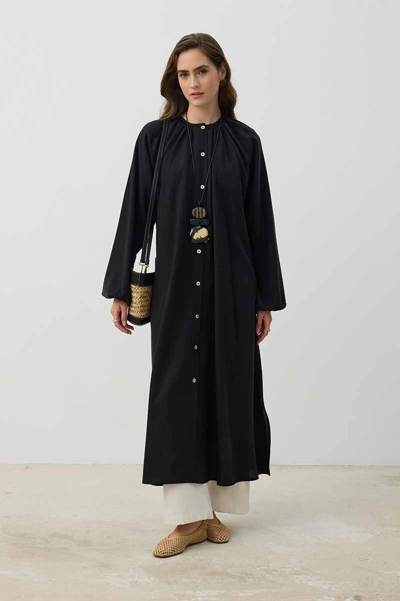 %100 Liyosel Tunik Siyah