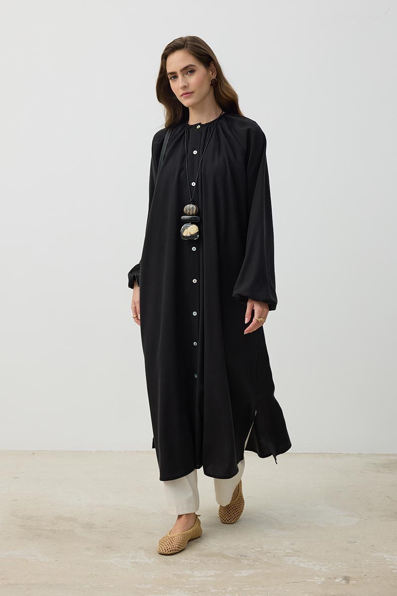 %100 Liyosel Tunik Siyah