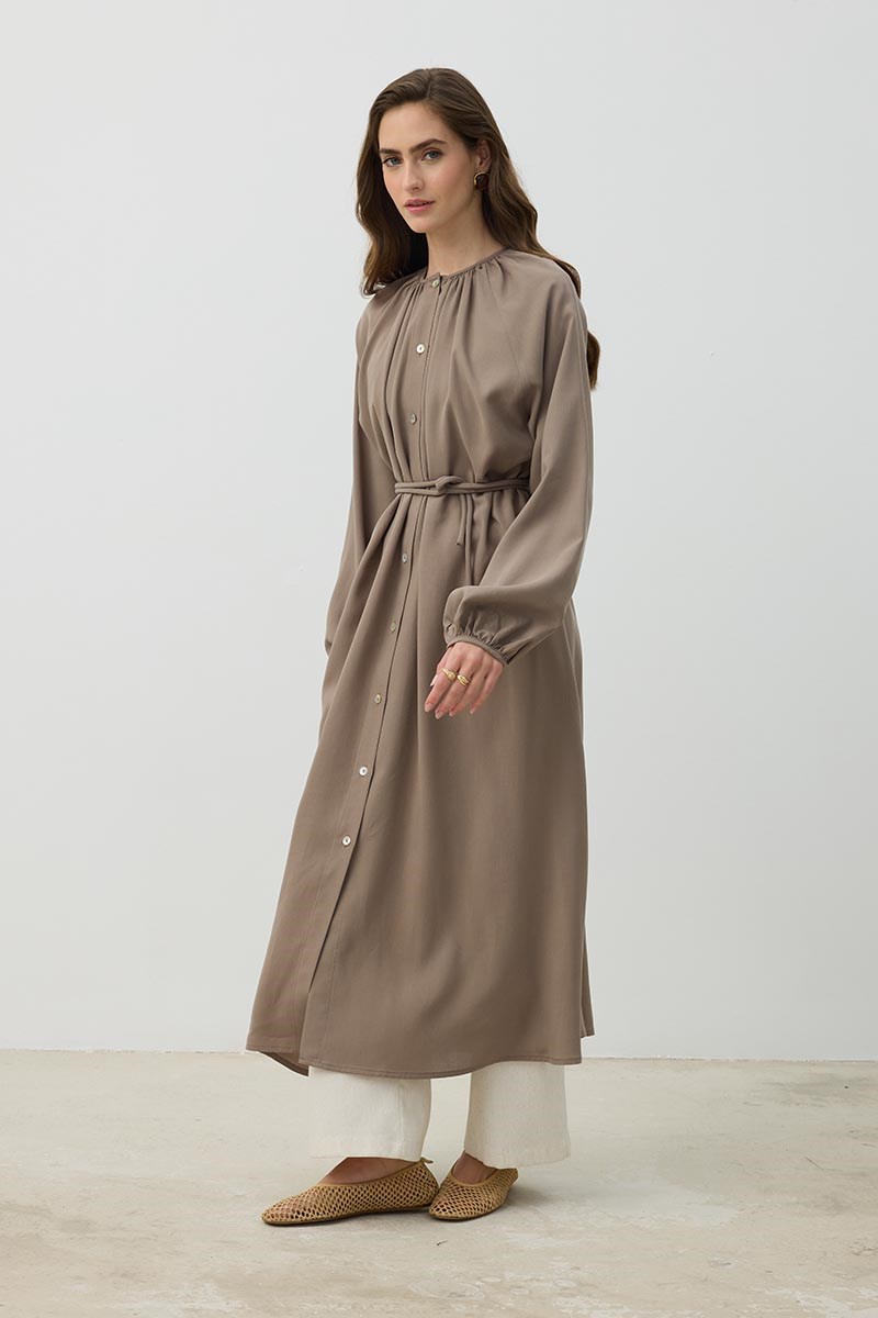 %100 Liyosel Tunik Vizon