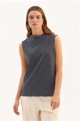 %100 Pamuk Kolsuz Body Füme