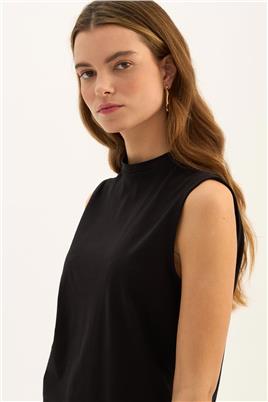 %100 Pamuk Kolsuz Body Siyah