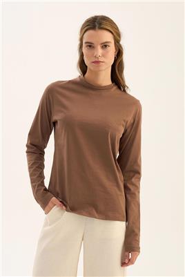 %100 Pamuk Penye Body Kahverengi