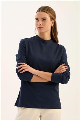 %100 Pamuk Penye Body Lacivert