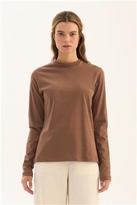 %100 Pamuk Penye Body Kahverengi