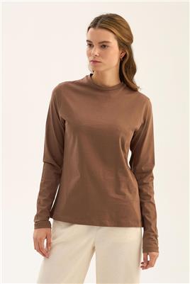 %100 Pamuk Penye Body Kahverengi