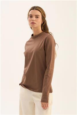 %100 Pamuk Penye Body Kahverengi