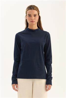 %100 Pamuk Penye Body Lacivert