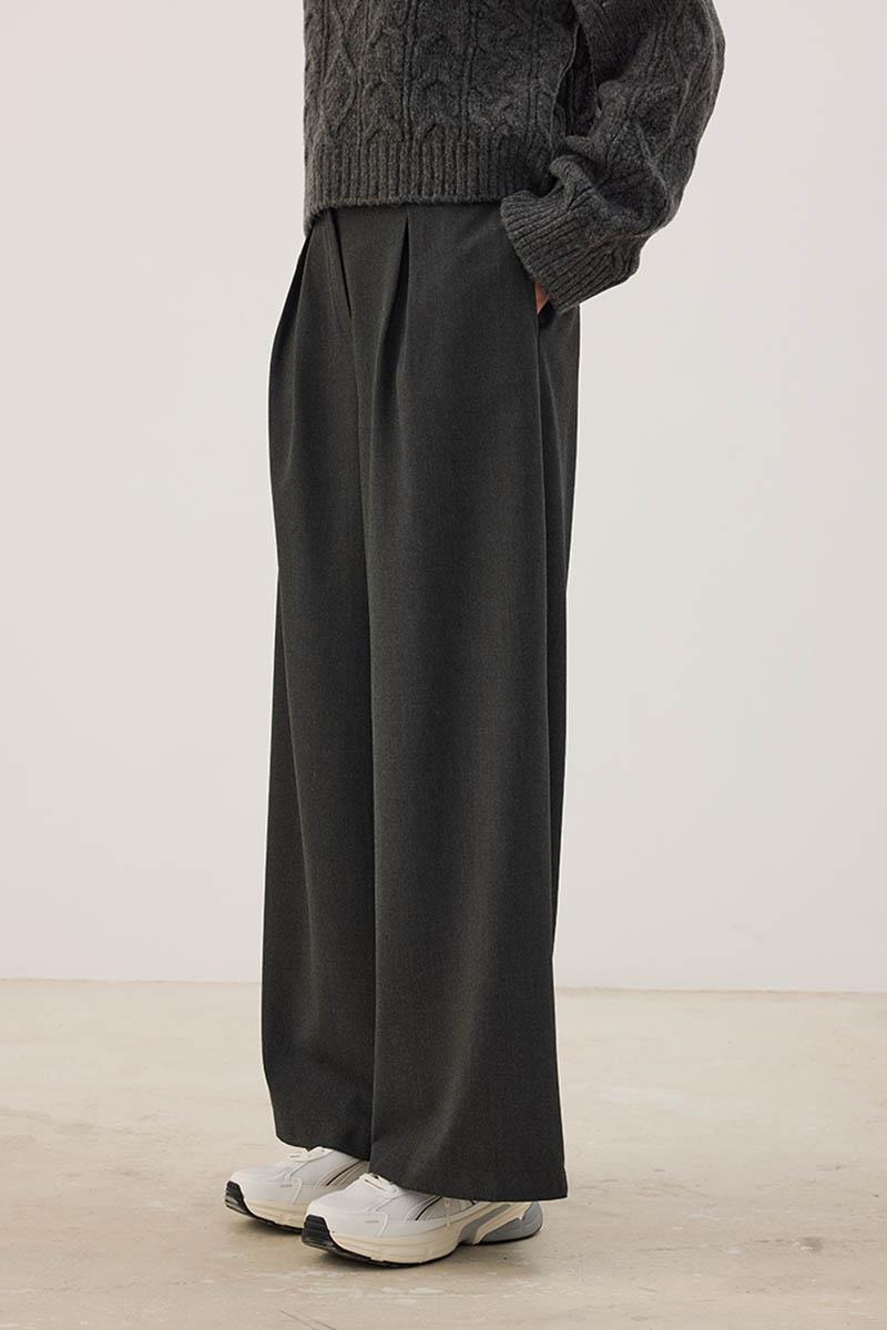 A Pileli Palazzo Pantolon Antrasit