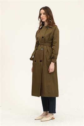 Astarlı Trençkot Zeytin Yeşili