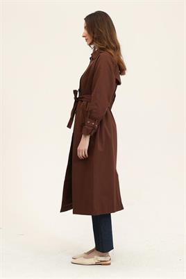 Astarlı Trençkot Acı kahve