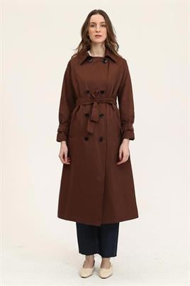 Astarlı Trençkot Acı kahve