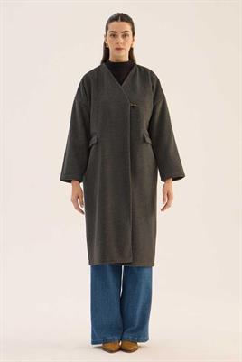 Astarsız Kaşe Kaban Antrasit