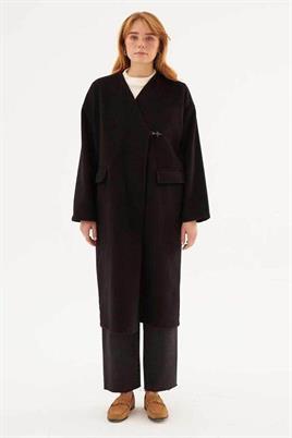 Astarsız Kaşe Kaban Siyah