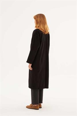 Astarsız Kaşe Kaban Siyah