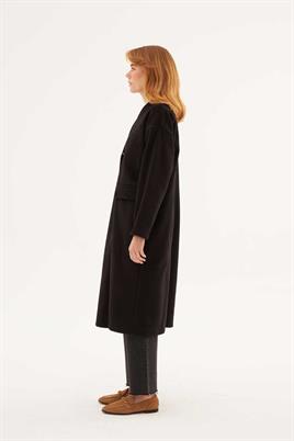 Astarsız Kaşe Kaban Siyah