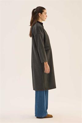 Astarsız Kaşe Kaban Antrasit