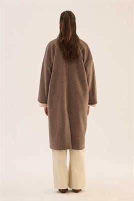 Astarsız Kaşe Kaban Kahverengi