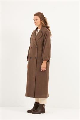 Balon Kollu Kaban Kahve Melanj