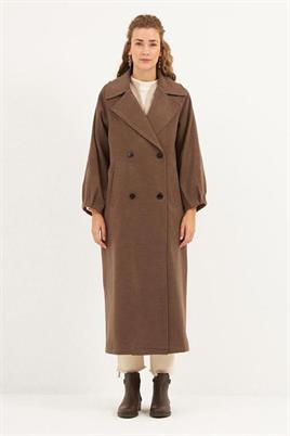 Balon Kollu Kaban Kahve Melanj