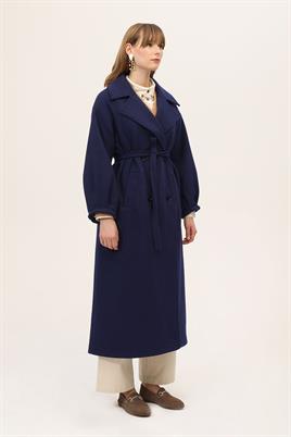 Balon Kollu Kaban Lacivert