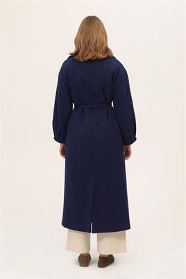 Balon Kollu Kaban Lacivert