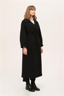 Balon Kollu Kaban Siyah