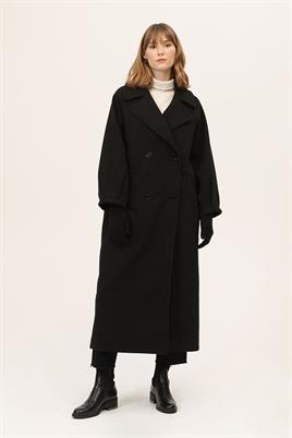 Balon Kollu Kaban Siyah