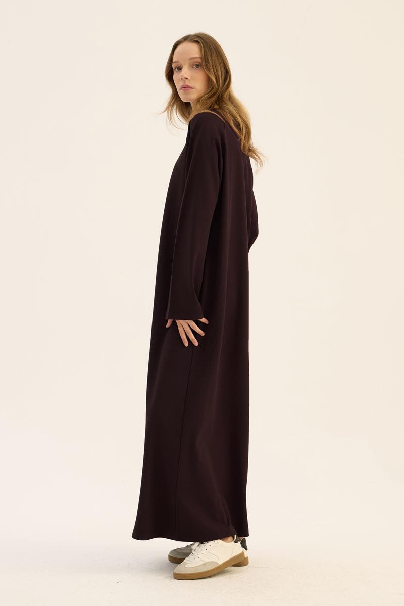 Basic Elbise Acı kahve