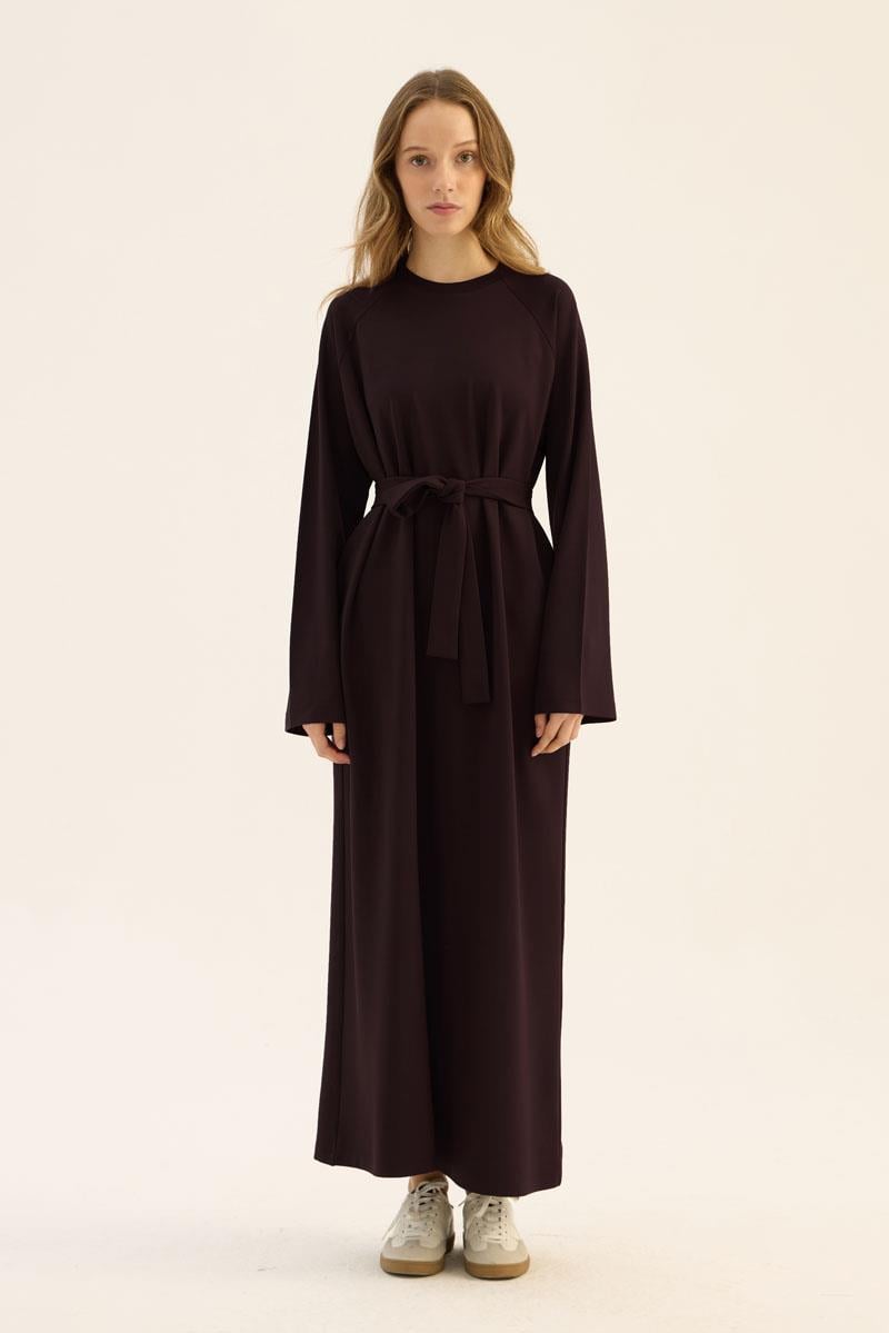 Basic Elbise Acı kahve