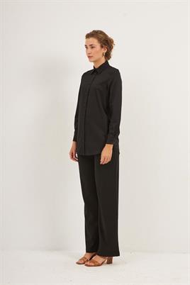 Basic Fit Kalıp Gömlek Siyah