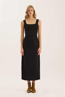 Basic Triko Etek Siyah