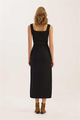 Basic Triko Etek Siyah