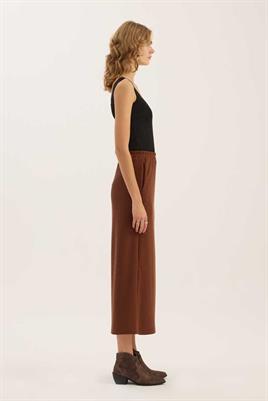 Basic Triko Etek Kahverengi