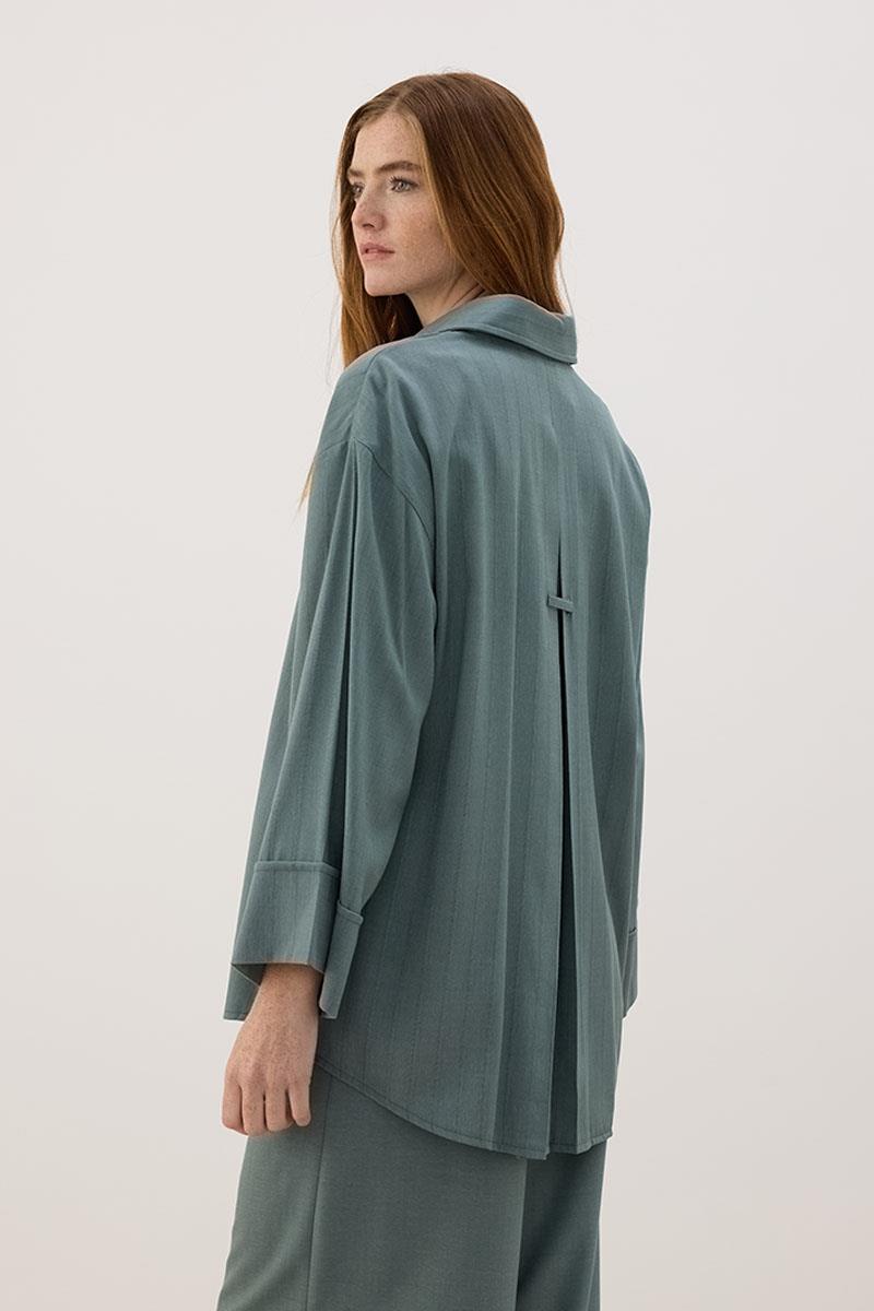 Beli Bağcıklı Pantolon Koyu Mint