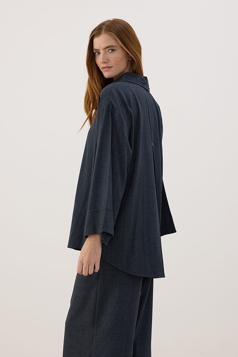 Beli Bağcıklı Pantolon Lacivert