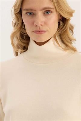 Boğazlı Triko Body Ekru