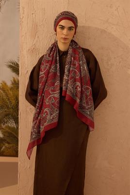 Bohem Şal Bordo