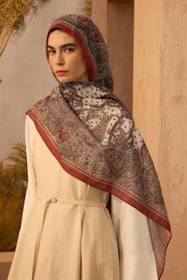 Bohem Şal Mat Bordo