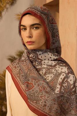 Bohem Şal Mat Bordo