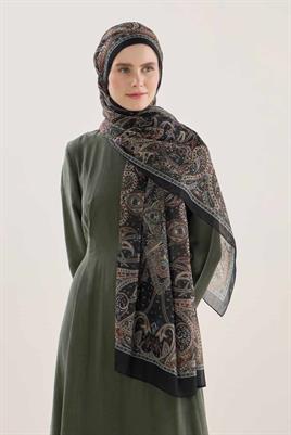 Bohem Şal Siyah-Haki