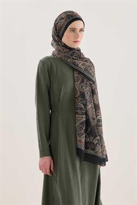 Bohem Şal Siyah-Haki