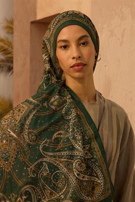 Bohem Şal Zümrüt - Safran