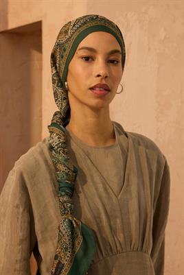 Bohem Şal Zümrüt - Safran