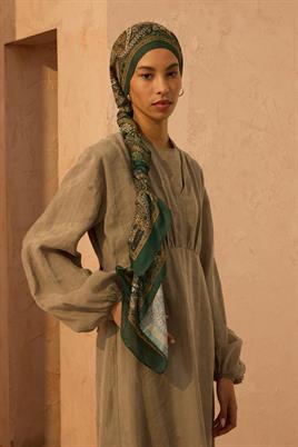 Bohem Şal Zümrüt - Safran