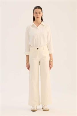 Bol Kesim Jean Beyaz