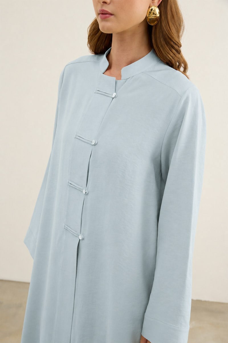 Britli Tensel Tunik Soft Mavi
