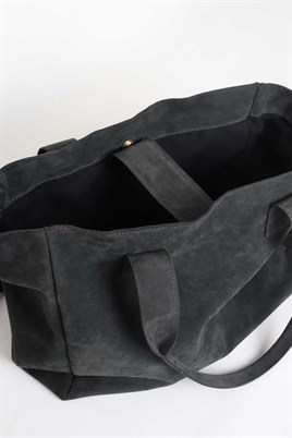 Büyük Süet Çanta Haki