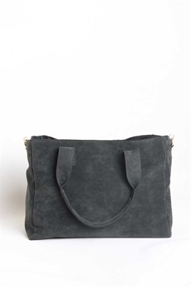 Büyük Süet Çanta Haki