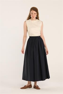 Büzgülü Etek Koyu Lacivert